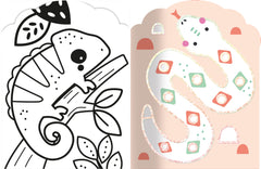 Coloriages fluo - Animaux de la savane