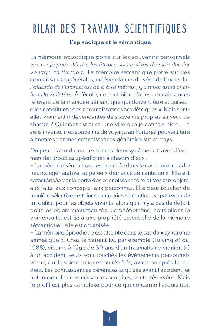 Les élèves et la mémoire