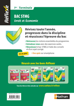 Guide - Droit et Économie - 1re/Tle STMG - Réflexe - 2024