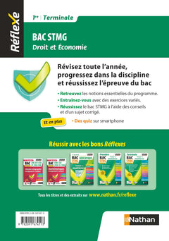 Guide - Droit et Économie - 1re/Tle STMG - Réflexe - 2024