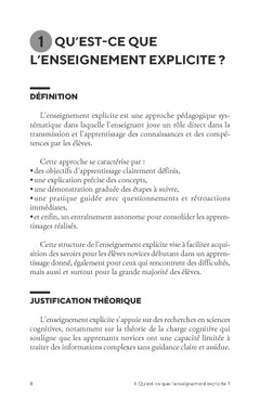 Comprendre et appliquer l'enseignement explicite en classe et à l'école