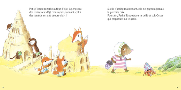 Petite taupe et le concours de châteaux de sable