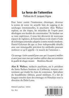 La force de l'attention - 10 étapes pour développer nos facultés de concentration