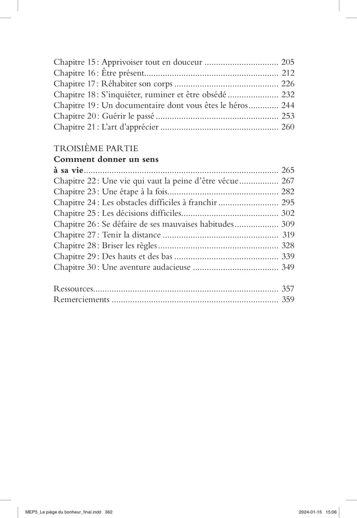 Le piège du bonheur