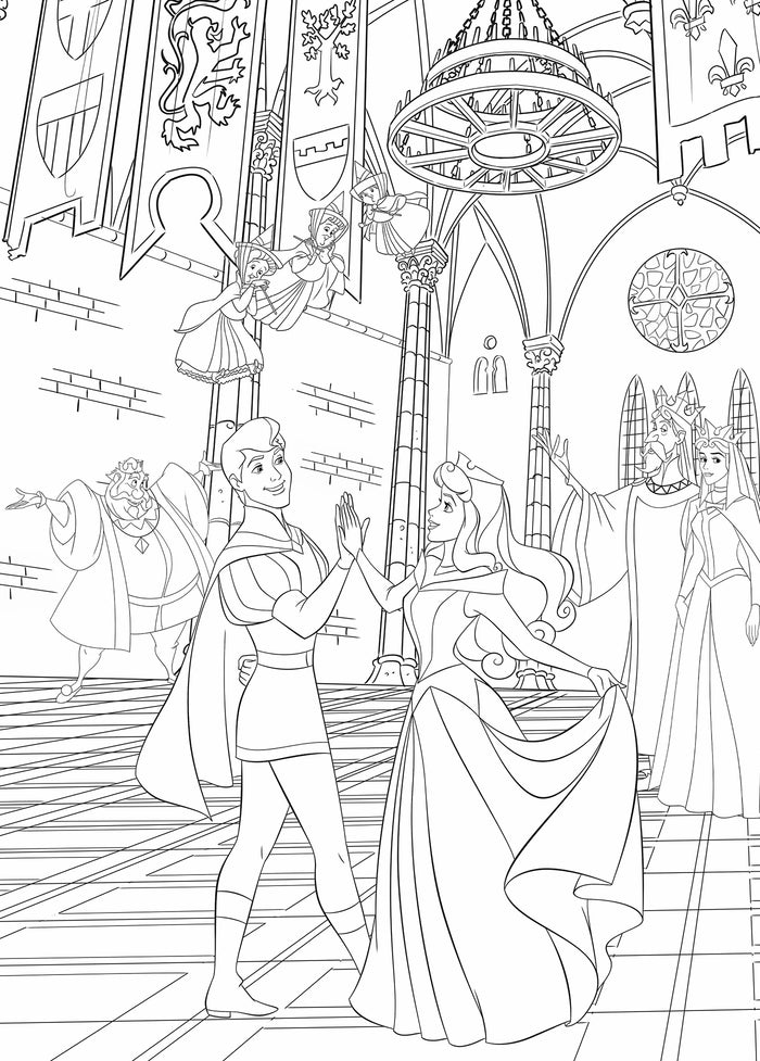 Disney Teens - Atelier de coloriages - Scènes de Bal