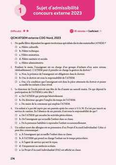 Concours ATSEM ASEM - Tout-en-un - 2024-2025: Externe, interne et 3e voie