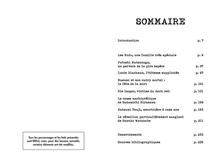 Tremblez ! Crimes au Japon