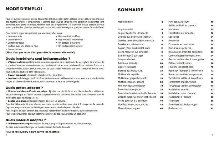 Biscuits et petits gâteaux les + faciles du monde