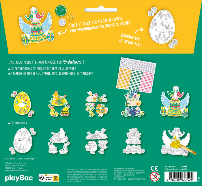 Mes cartes en strass - Joyeuses Pâques !