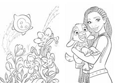 Wish, Asha et la bonne étoile - Mes Coloriages avec Stickers