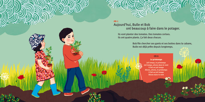 Bulle et Bob au jardin