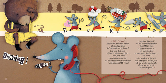 Sur le dos d'une souris - livre-CD