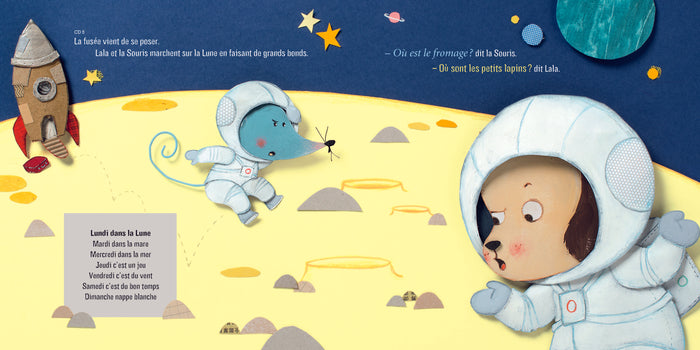 Hop, dans la Lune ! - livre-CD