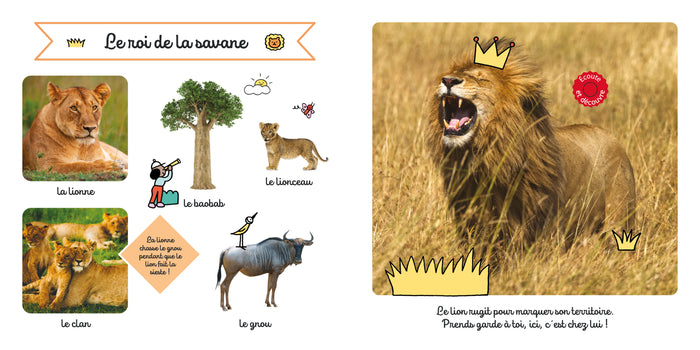 Mon imagier sonore - La savane