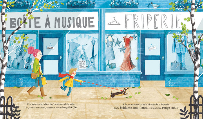 La robe dans la vitrine