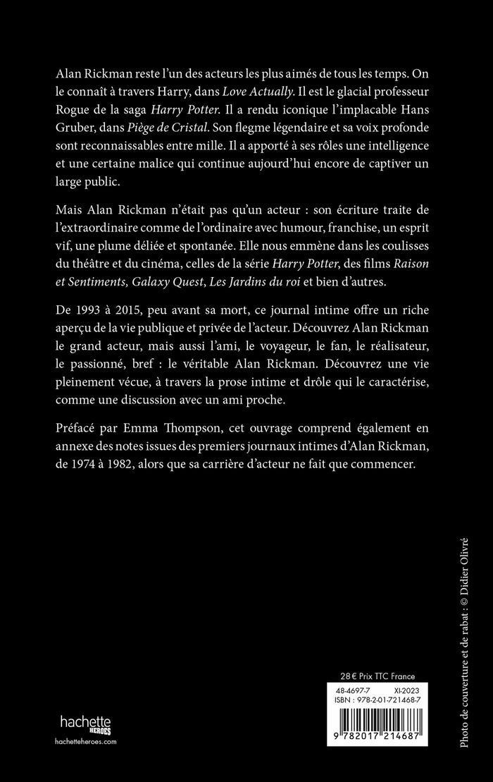 Le journal d'Alan Rickman