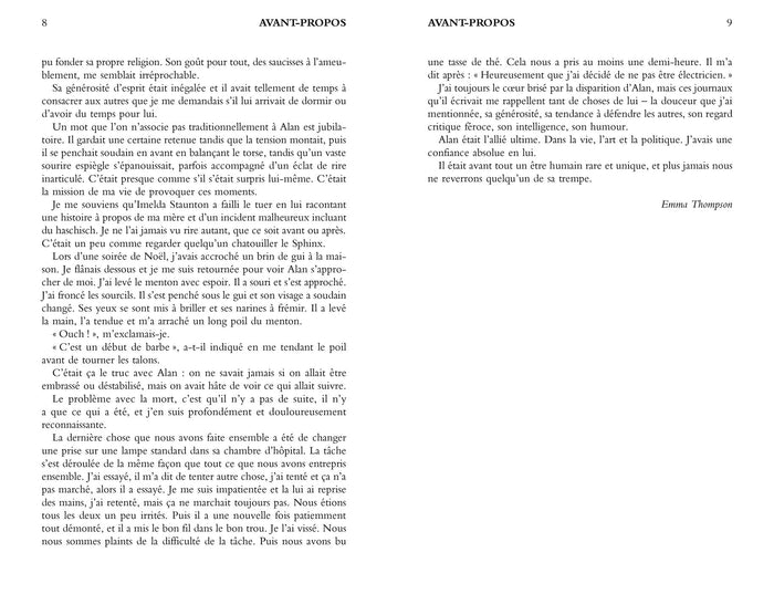 Le journal d'Alan Rickman