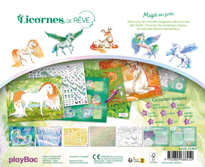 Licorne de rêve - Carnet créatif - Magie de la forêt