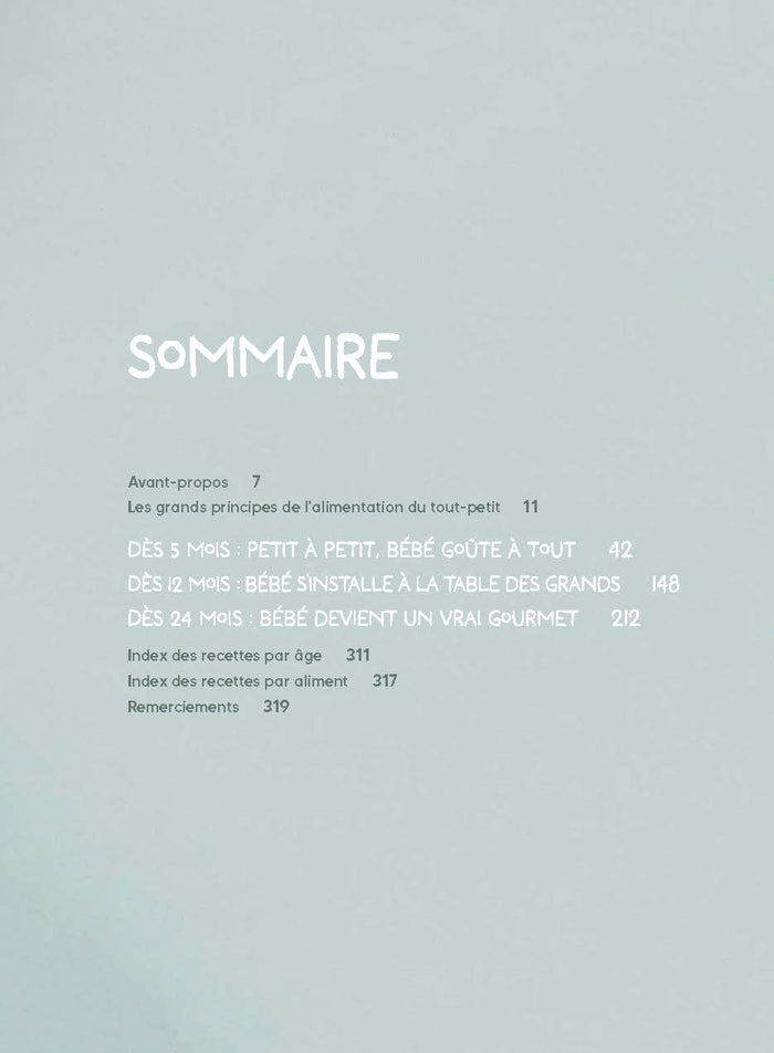 Le grand livre des recettes de mon bébé