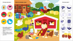 101 choses à trouver et à coller: Les animaux de la ferme