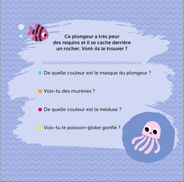 Je colorie avec de l'eau - Sous l'océan