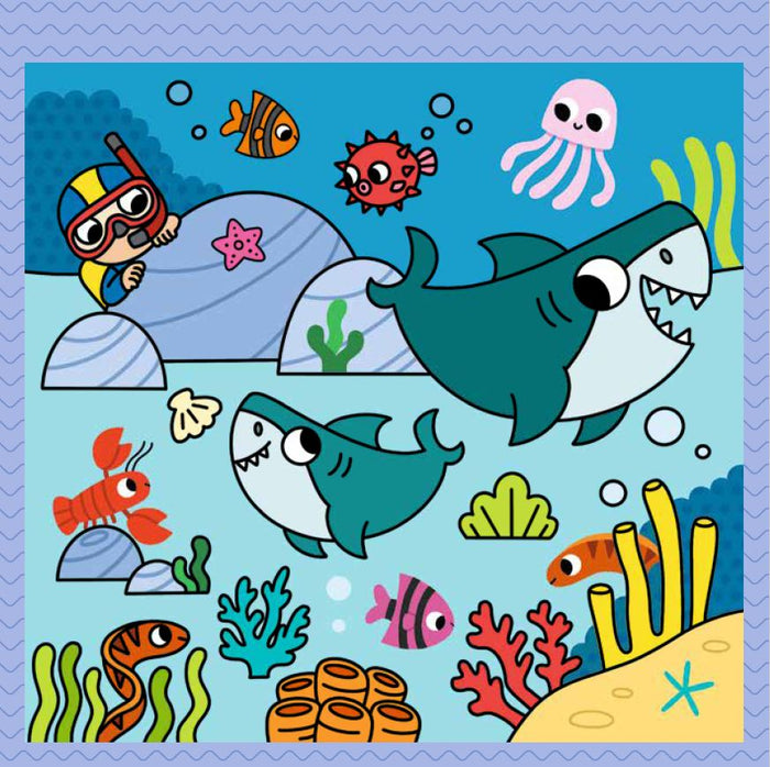 Je colorie avec de l'eau - Sous l'océan