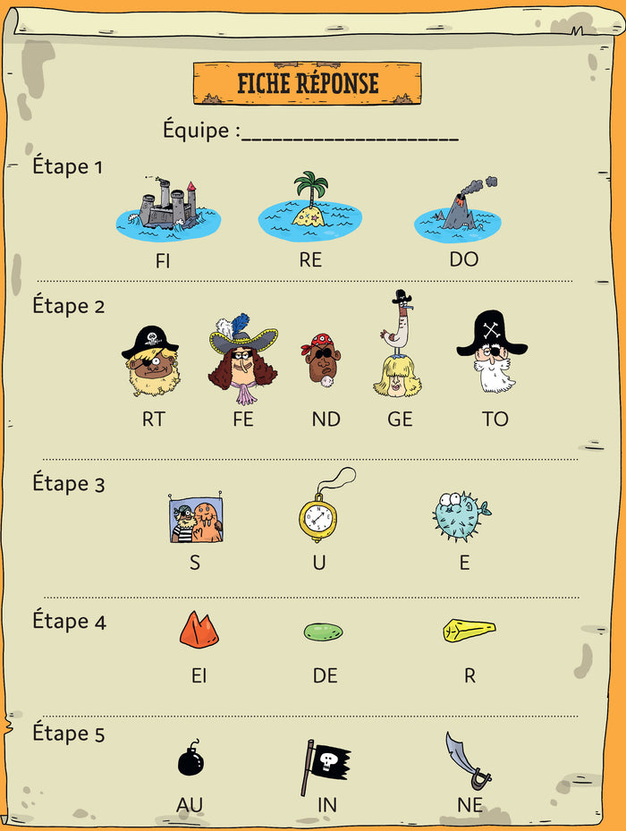 Escape jeu de piste - A la recherche du trésor des pirates
