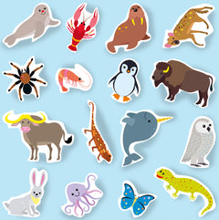 Les animaux sauvages 200 gommettes 3-4 ans