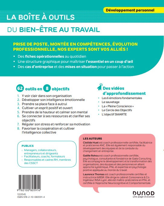 La boîte à outils du bien-être au travail