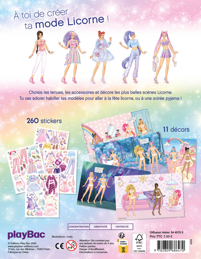 Mes stickers mode Licorne