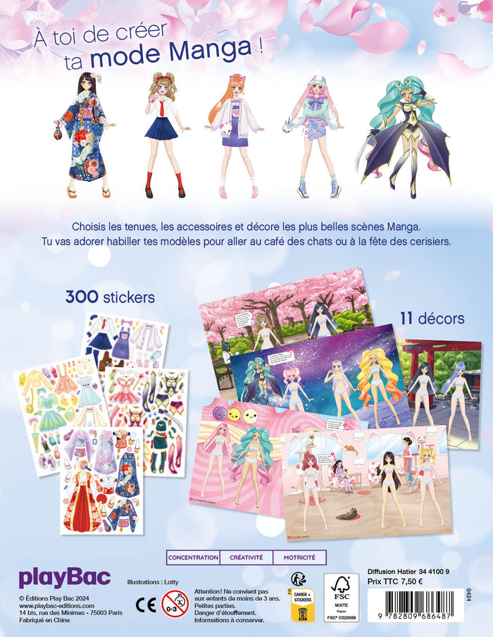 Mes stickers mode Manga