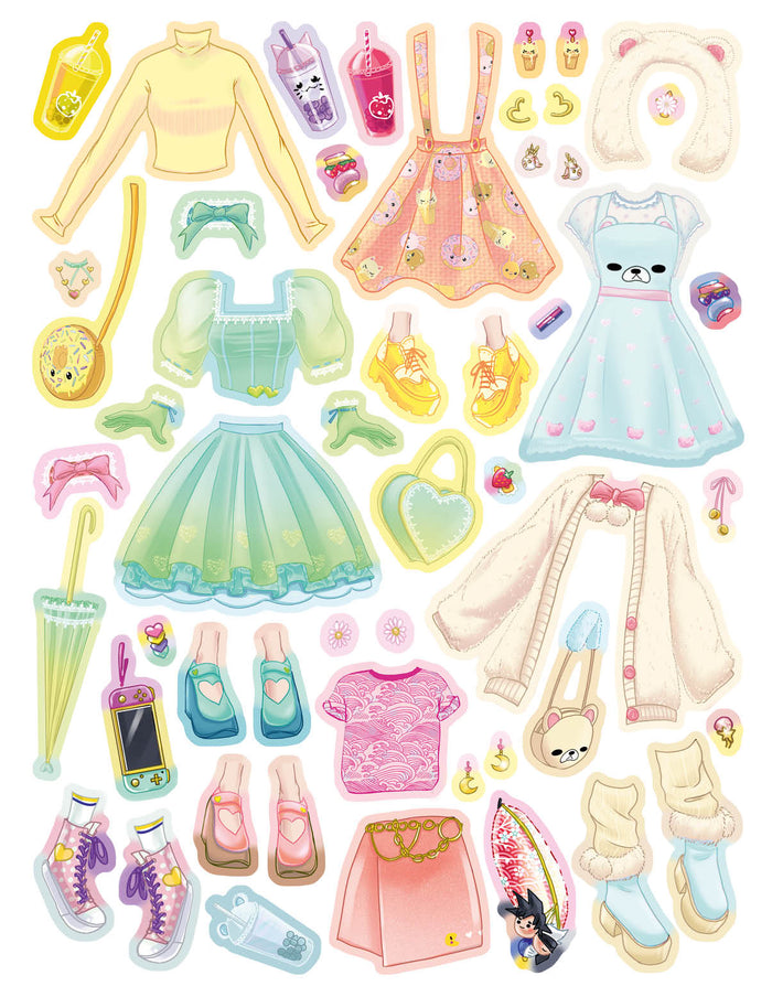 Mes stickers mode Manga