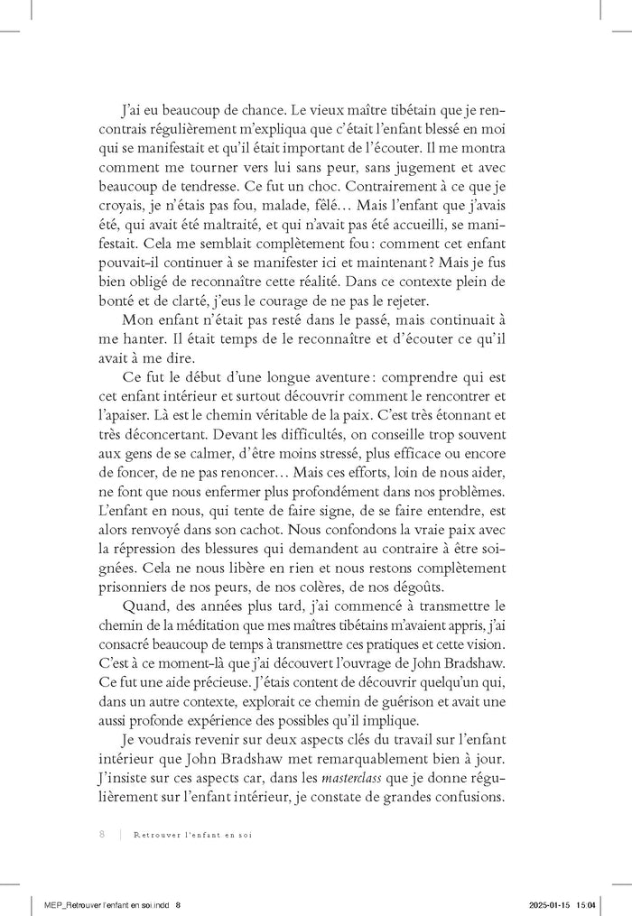 Retrouver l'enfant en soi