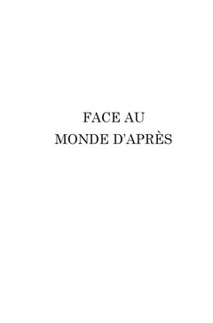 Face au monde d'après