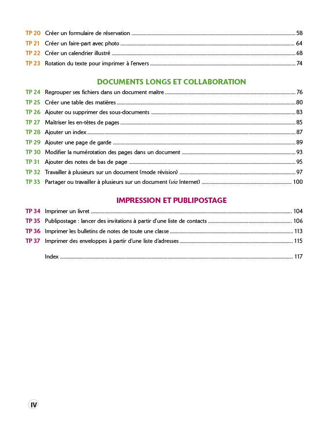 Travaux pratiques - Word