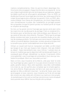 Je porte mon bébé