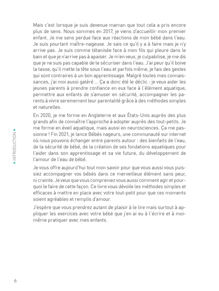 J'éveille mon bébé dans l'eau