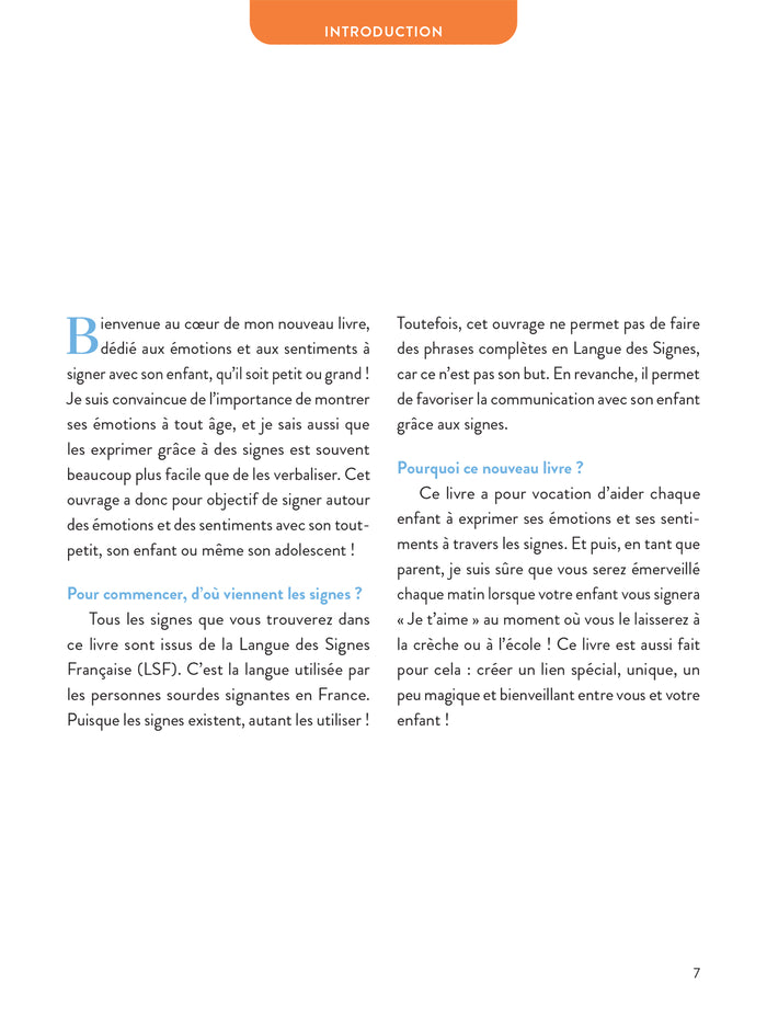 Signer les émotions et les sentiments avec bébé