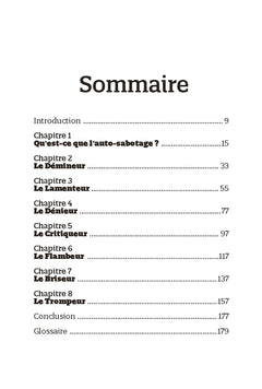 En finir avec l'auto-sabotage