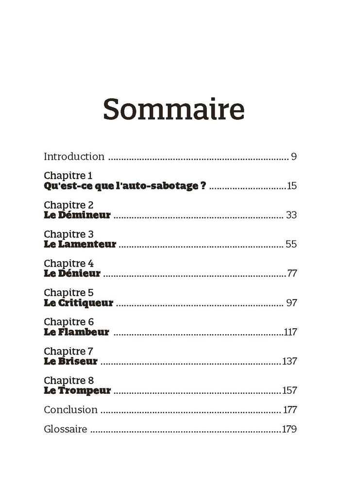 En finir avec l'auto-sabotage