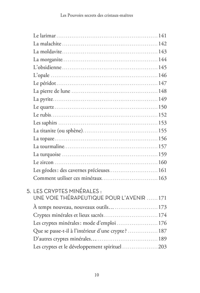 Les pouvoirs secrets des cristaux-maîtres