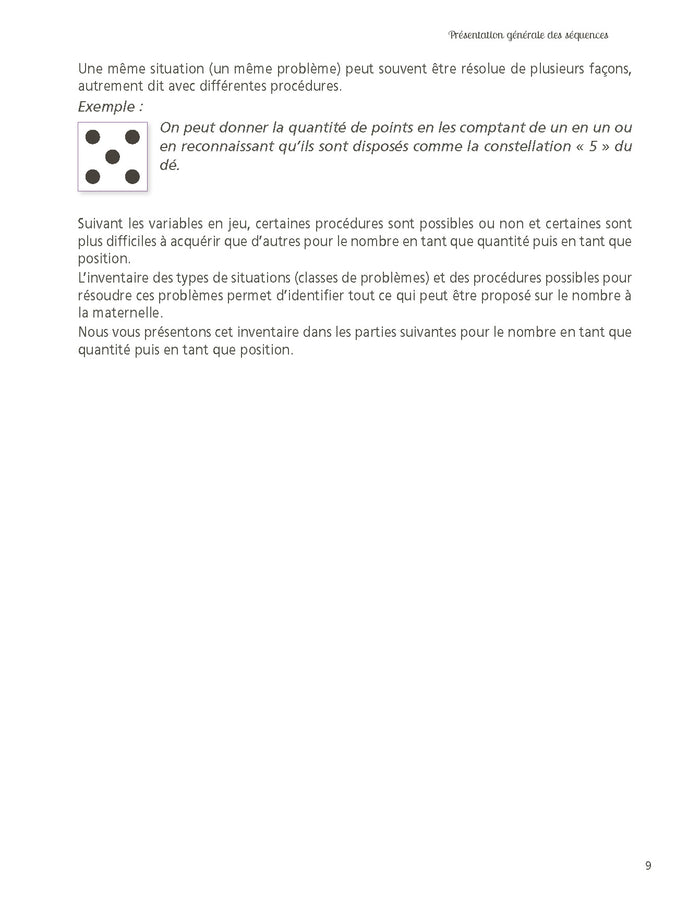 Enseigner le nombre à l'école maternelle PS, MS, GS