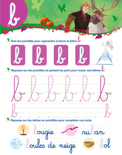 Disney - La Reine des neiges 2 - Mon cahier effaçable - J'écris les lettres minuscules