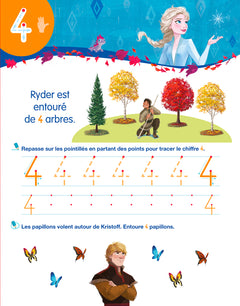 La Reine des Neiges 2 - Mon cahier effaçable - J'écris les nombres
