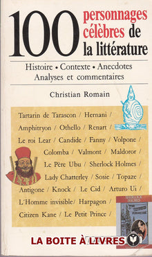 100 personnages célèbres de la littérature