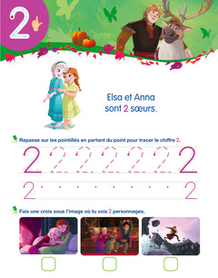La Reine des Neiges 2 - Mon cahier effaçable - J'écris les nombres