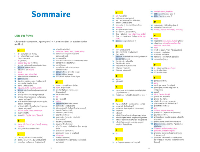 Le portugais du Portugal et du Brésil de A à Z