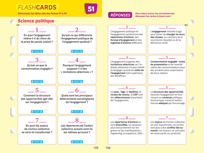 Fiches bac - SES Tle (spécialité) - Bac 2025: tout le programme en fiches de révision détachables