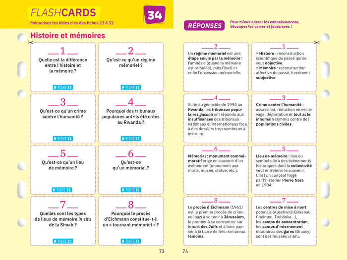 Fiches bac HGGSP Tle (spécialité) - Bac 2025: tout le programme en fiches de révision détachables