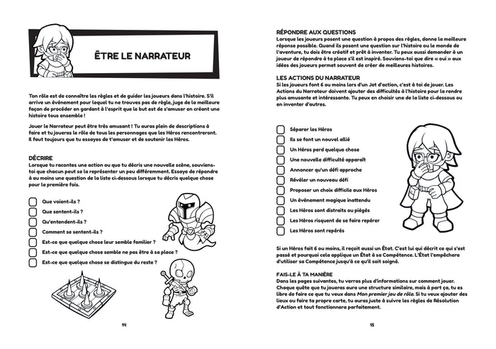 Mon premier jeu de rôle, une aventure à colorier